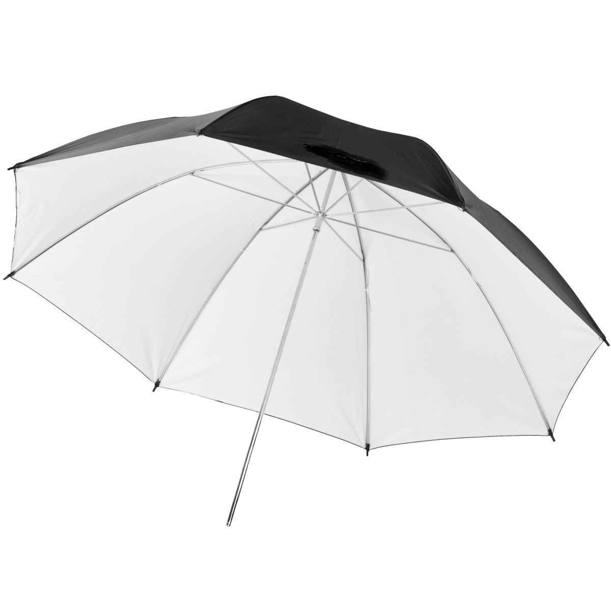 Studiový fotografický odrazový bílý - černý deštník, 102 cm 
