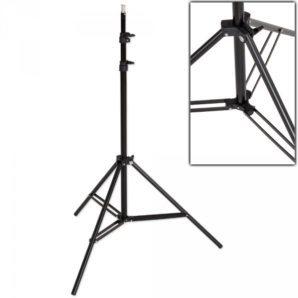 Studiový set - Softbox 50x70 cm tectake, stativ 200 cm, žárovka 135W (675W)
