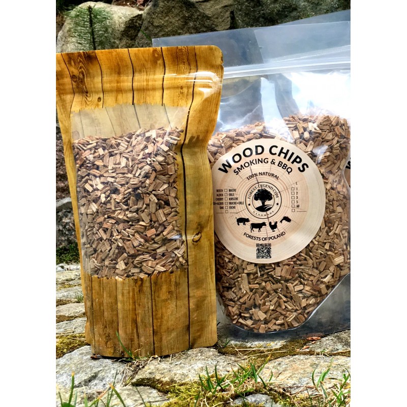 BBQ Wood Chips 2 litry - Olše, udící dřevní štěpka 
