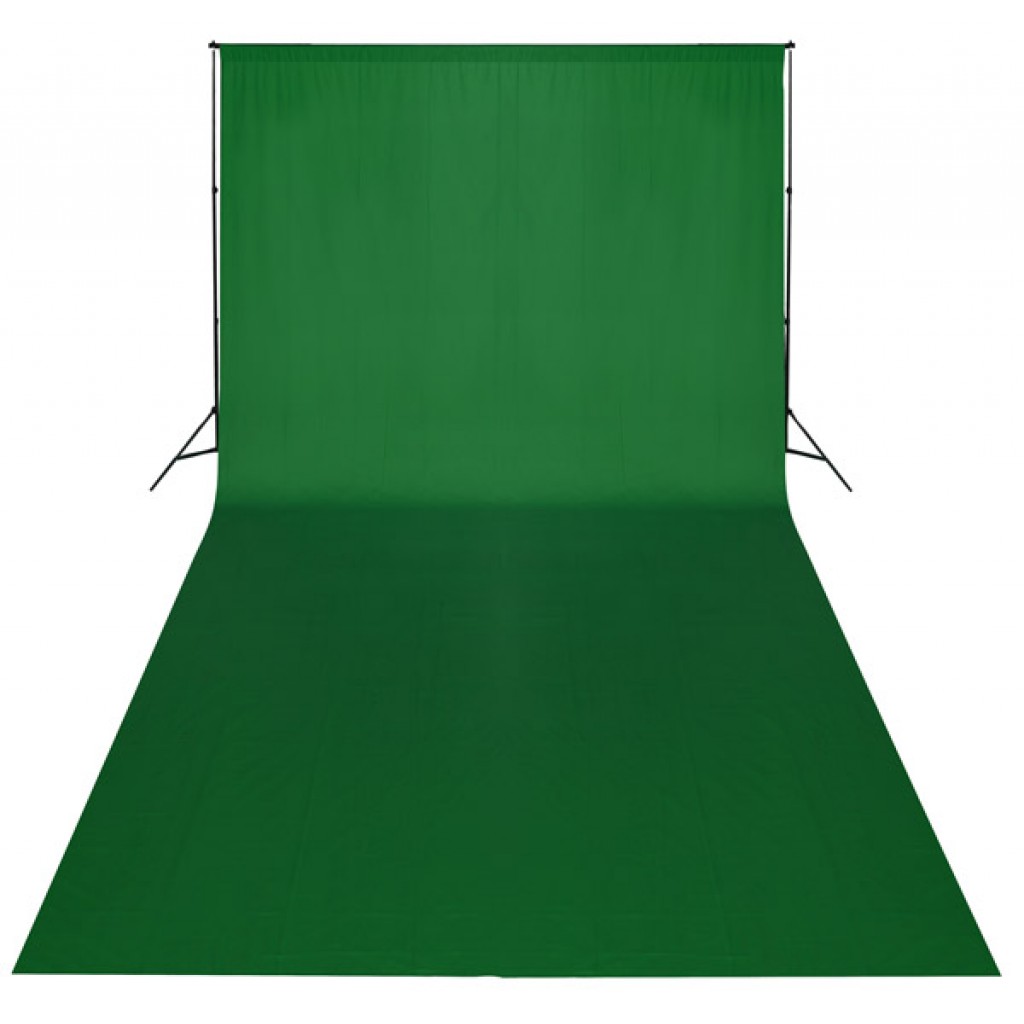 Fotografické bavlněné klíčovací pozadí, zelené, 3x6 m