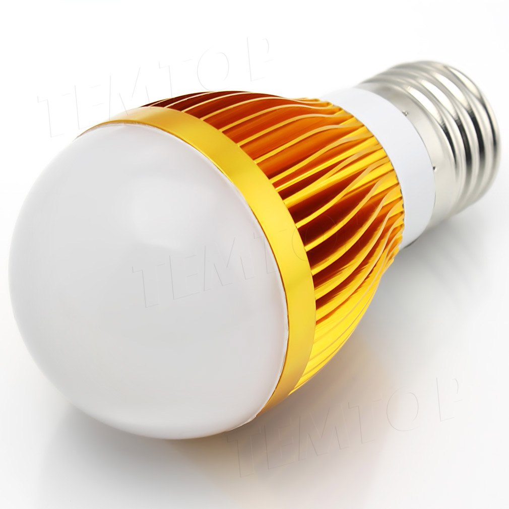 LED žárovka E27-3W studená bílá