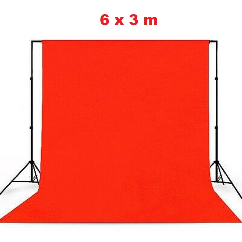 Červené bavlněné foto-pozadí, 3x6 m