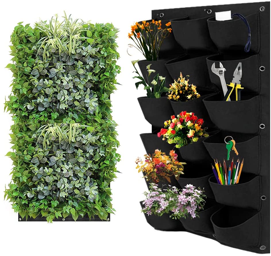 18 kapes, nástěnná taška, květináč na rostliny