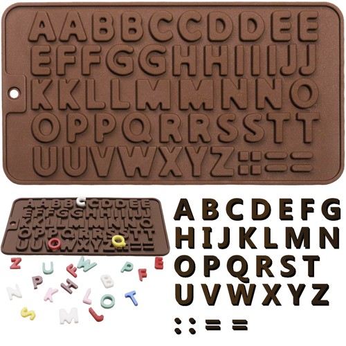 Silikonová forma na čokoládu - písmena abeceda Ruhhy 19557