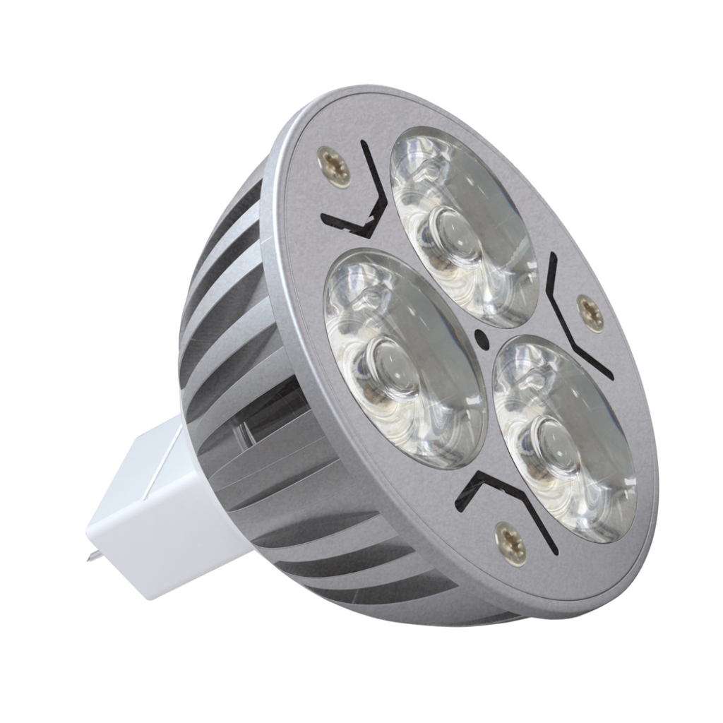  LED žárovka - patice MR16 3W, 3x1W, 12V