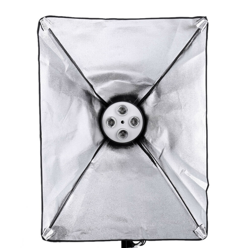 1x Foto lampa pro 4 úsporné žárovky se softboxem 50x70 cm