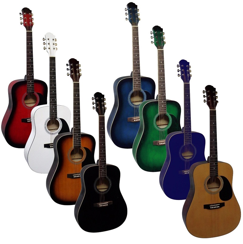 Westernová akustická kytara - Různé barvy
