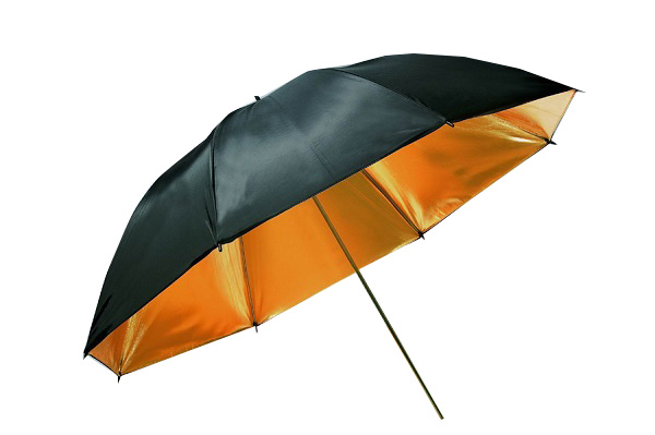 Studiový fotografický zlatý deštník 83cm