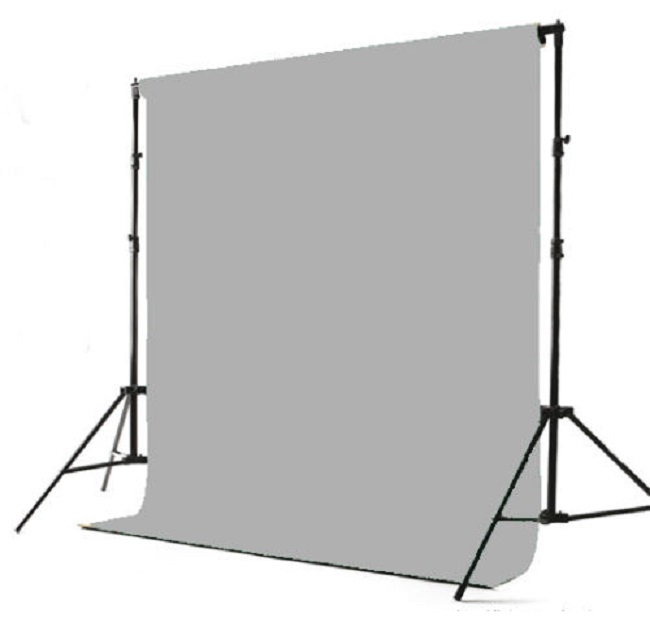 Fotografické pozadí PP, netkaná textílie 1,6 m x 3 m, šedé