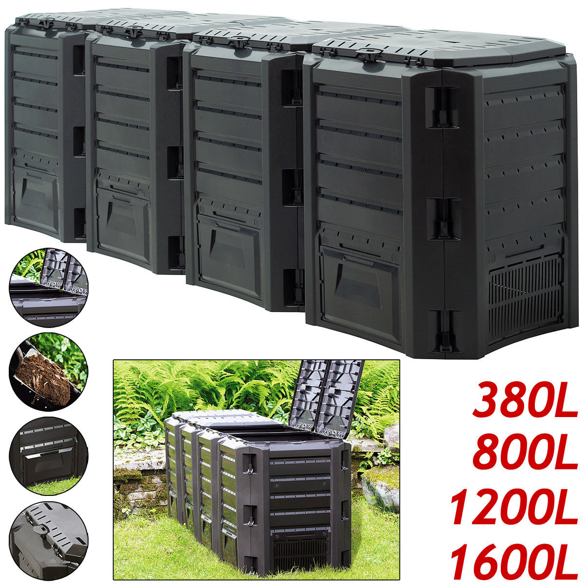 Zahradní thermo komposter - Komposter Bio 380 - 1600 L