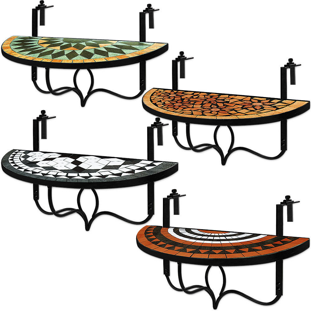 Mozaikový balkónový stolek Terracotta
