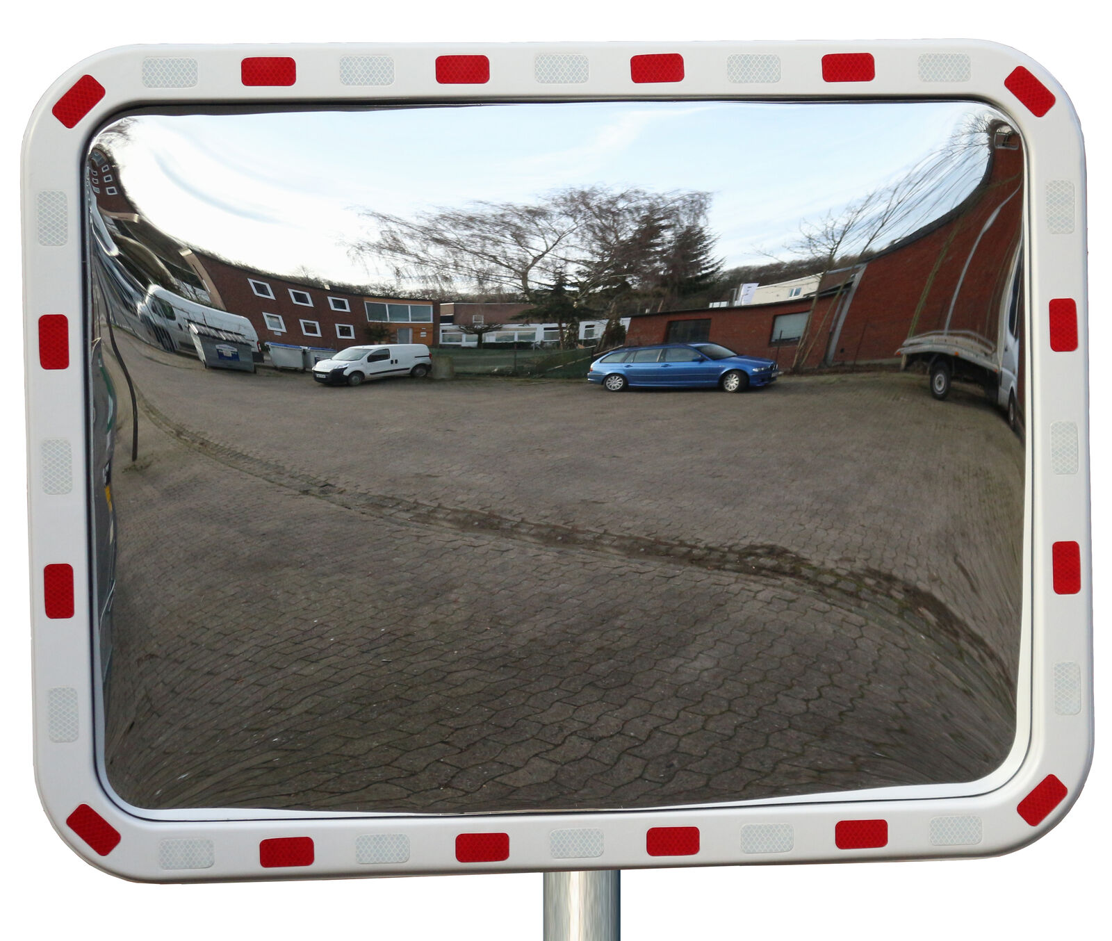 Dopravní odrazové zrcadlo obdélníkové, 600 x 800 mm