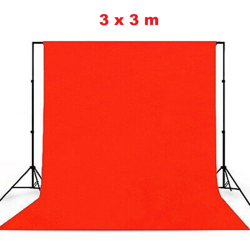 Fotografické bavlněné pozadí 3 x 3 m, červené