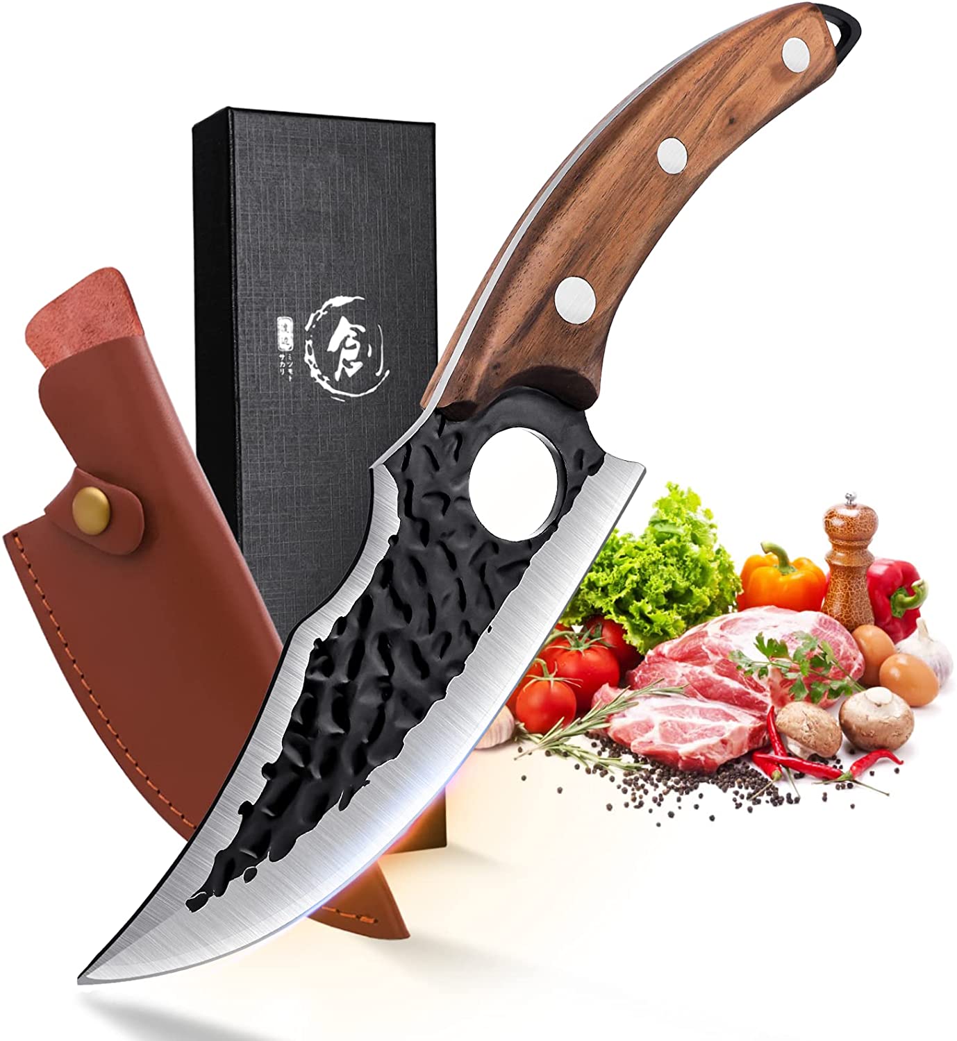 1x Vykosťovací nůž, profesionální japonský kuchařský nůž
