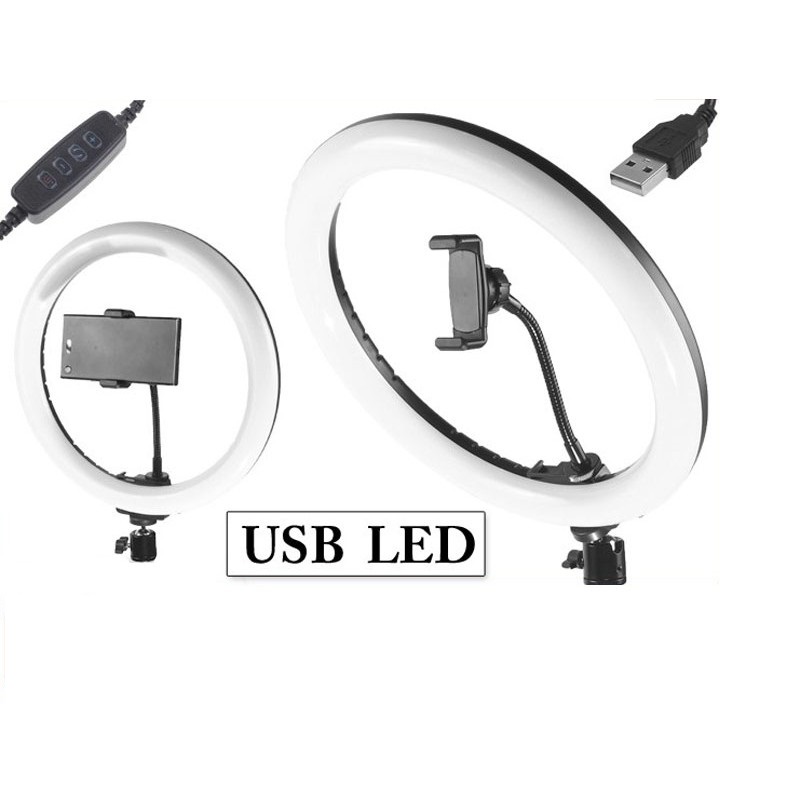 USB LED R160 prstencové světlo se stmívačem a nastavením teploty barev