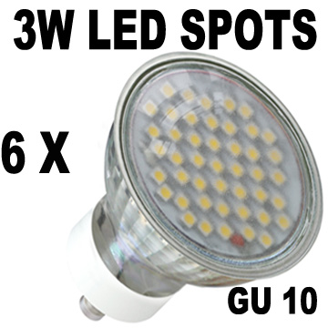 Sada 6x LED žárovka GU10 3W/230V teplá bílá 